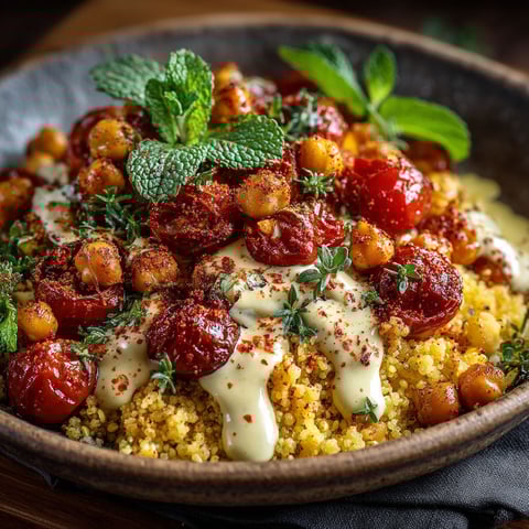 Bowl of red tomatoes and green mint.