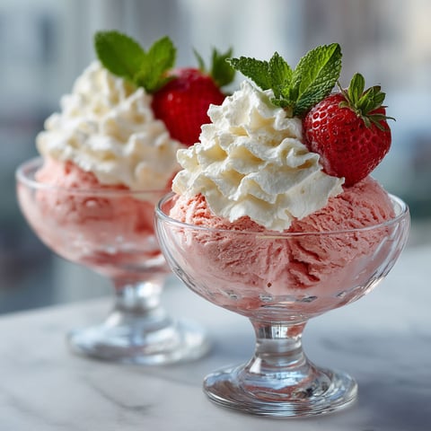 Glace express Fraise-Menthe & chantilly mascarpone au Companion.