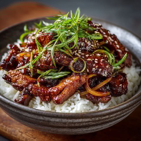 Porc caramélisé aux oignons au Cookeo.