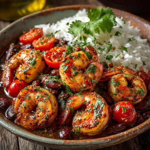 Crevettes façon cajun au Cookeo.
