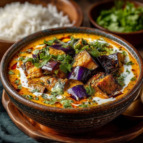 Curry d'aubergines.