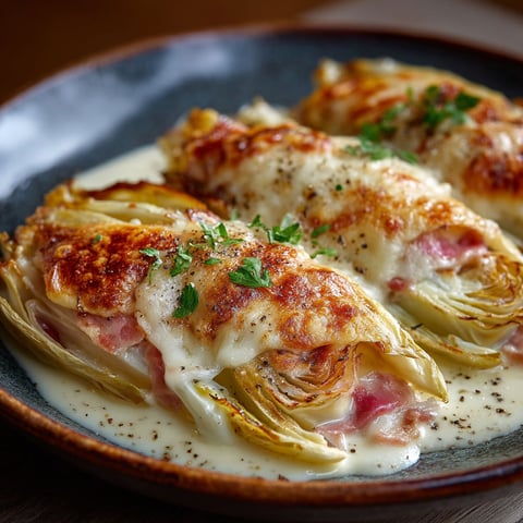 Endives au jambon.