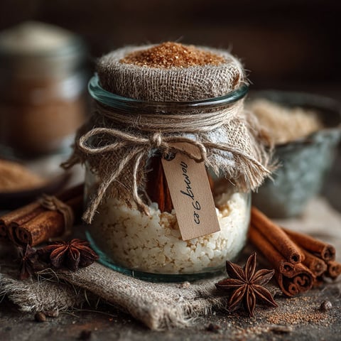 Un kit pour riz au lait aux épices.