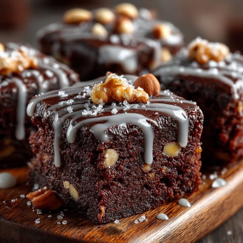 Carrés aux Noix et Chocolat.