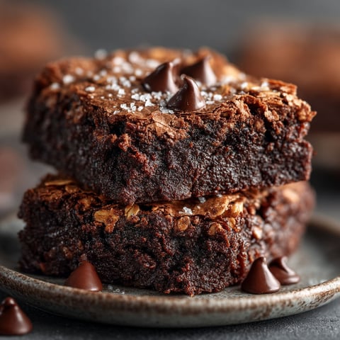 Une portion de brownie végétal avec des flocons d'avoine.