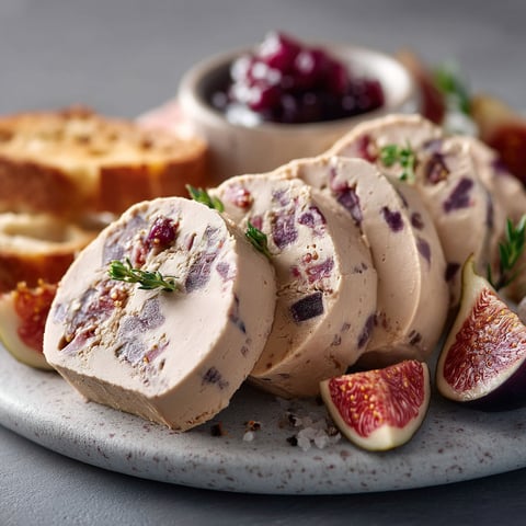 Foie gras aux figues cuit au torchon.
