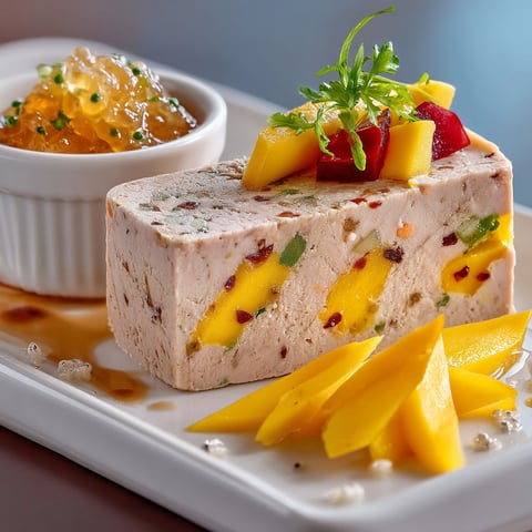 Terrine de foie gras labeyrie aux saveurs des iles.
