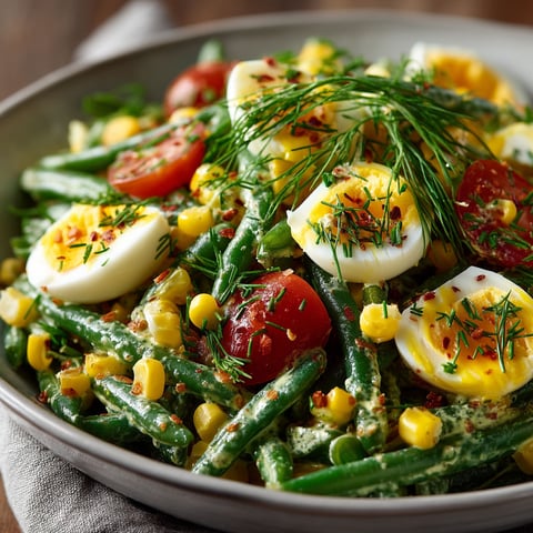 Salade de haricots verts et beurre.