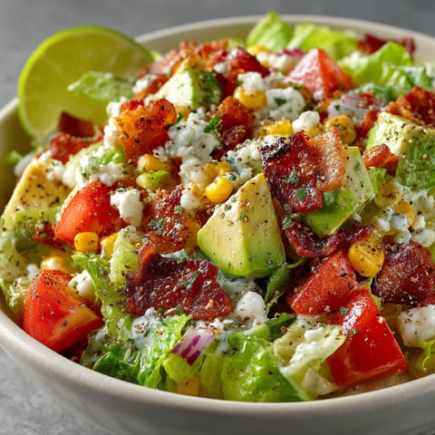 Une salade BLT dans un bol.