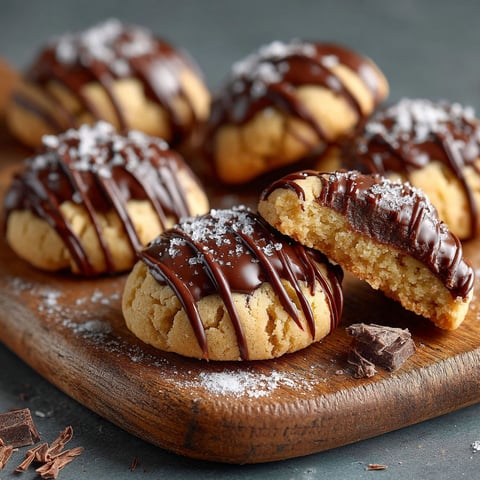 Des sablés glacés au chocolat de Manue, sans oeufs.