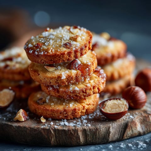 Biscuits croustifondants aux noisettes caramélisées.