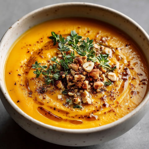 Soup with nuts and herbs.