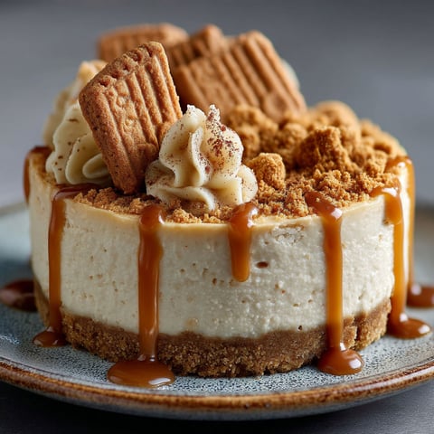 Une tarte aux spéculoos et au lait concentré non sucré.