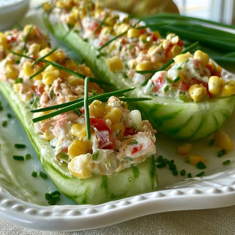 Recette concombre farcit fraîcheur.